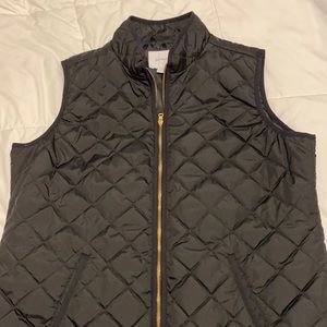 Black water resistant vest.